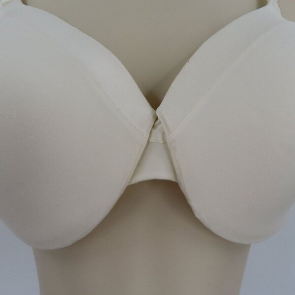 Maidenform 42B 09436 Everyday Full Coverage Cushioned Underwire Bra Ivory White - Picture 5 of 15